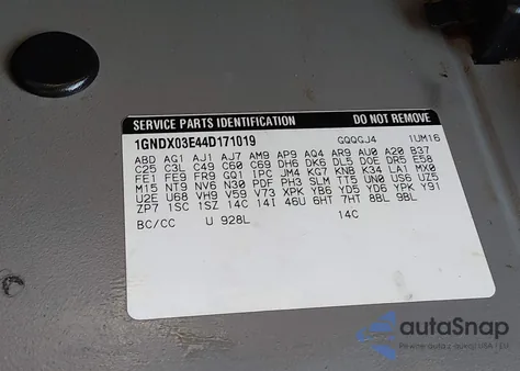 2004 Chevrolet Venture Ls from USA, damaged, VIN 1GNDX03E44D171019